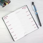 Brownline - 2026 Agenda de poche hebdomadaire Deux semaines par page double - 6 po x 3-1/2 po - Noir - Anglais-50 % de papier recyclé post-consommation