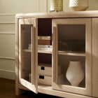 Modway - Evren 4 portes Vitrine de rangement sur le buffet - Ash-Trous de gestion des câbles avec couvercles