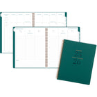 AT-A-GLANCE - Agenda scolaire hebdomadaire/mensuel Signature Lite 2025-2026 - 11 po H x 8 3/8 po l - sarcelle - bilingue-Reliure à double spirale