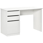 HOMCOM - Bureau moderne pour ordinateur - 47,25 po L x 19,75 po l x 29,5 po H - blanc-Le bureau de style moderne s’harmonise avec n’importe quel décor de votre maison ou bureau