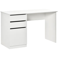 HOMCOM - Bureau moderne pour ordinateur - 47,25 po L x 19,75 po l x 29,5 po H - blanc-Le bureau de style moderne s’harmonise avec n’importe quel décor de votre maison ou bureau