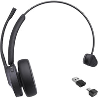 Yealink - Casque Bluetooth mono USB-C/USB-A BH70 - Microsoft Teams-Technologie d’annulation du bruit par formation de faisceau à 3 micros