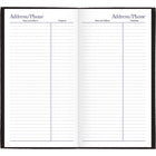 AT-A-GLANCE - Agenda de poche hebdomadaire/mensuel Fine Diary 2025 - 6 po H x 3 3/16 po l - Noir - Anglais-L'espace des notes et les calendriers de reference du mois en cours / futur sont egalement affiches sur un ecart hebdomadaire