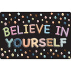 Ashley Productions - Smart Poly The Original Fun Mat - Tapis de Bienvenue - 15 -5" x 23 -5" - Crois en Toi-même-Mesures et design : Le paillasson Believe in Yourself mesure 15,5 po x 23,5 po.