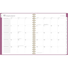 Cambridge - Agenda hebdomadaire/mensuel WorkStyle Balance 2025 - 11 po H x 8 1/2 po l - Violet Rouge - Bilingue-Un mois sur 2 pages avec des blocs quotidiens ouverts et une section de notes pour planifier chaque semaine 