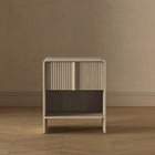 Manhattan Comfort - Table de nuit contemporaine Novara 22" à 1 tiroir - Chêne blanchi-Garantie limitée du fabricant de 30 jours