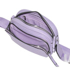 Nicci - Sac à bandoulière pour femme avec poche avant zippée - Lilas-Bandoulière réglable (hauteur de 21,5 po)