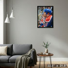 Mark Messier Edmonton Oilers - Toile encadree - 22" x 31"-Prêt à accrocher - livré entièrement assemblé