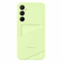 Samsung - Coque à Fente pour Carte pour Samsung Galaxy A35 5G - Vert Citron-La Coque avec Fente pour Carte Galaxy A15 5G est élégante et disponible en deux couleurs attrayantes pour donner un style supplémentaire à votre téléphone – Noir ou Citron Vert