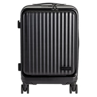 Gry Mattr - Bagage à main hybride à 4 roulettes - Noir mat-Roulettes doubles à 360 degrés pour une maniabilité accrue