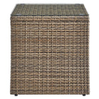 Modway - Convene Terrasse extérieure Table d’appoint - Brown-Glissements au pied sans marquer