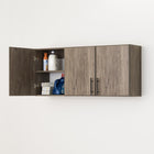 Prepac - Armoire murale Elite 54 po - Gris dérivé-La profondeur de 12 po laisse plus d'espace au-dessus de la laveuse et de la sécheuse