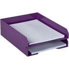 JAM Paper - Plateau de rangement de papier punaisable JAM Paper - Violet- Quantité : 1 plateau empilable par paquet | Peut être empilé pour maximiser l'espace et garder votre bureau organisé