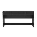 Manhattan Comfort - Bureau d'écriture contemporain Novara 60" à 2 tiroirs - Noir-Finition stratifiée aspect bois : aspect bois chaud et naturel avec une surface durable et facile à nettoyer