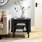 Modway - Cadence Ouvre Table de chevet, Noir-2 Étagères ouvertes