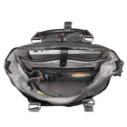 Seven Days - Sac à Dos Pour Ordinateur Portable Jusqu'à 15.6 po avec RFID - Noir-Accents en cuir végétal noir et accessoires noirs