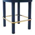 Modway - Toulouse Performance Velvet Tabouret de comptoir - Midnight Blue Gold-8