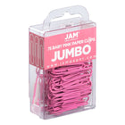 JAM Paper - Trombones géants colourés - grands trombones roses de 5 cm - paquet de 75-Taille : 2 pouces (grand/jumbo) | Gardez vos piles de papier organisées avec des trombones de couleur