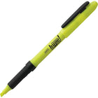 Staples - Hype! Gripped Pen-Style Surligneurs - Pointe biseautée - Jaune - Paquet de 12-Encre vive à séchage rapide
