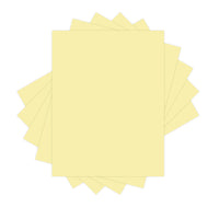 Lettermark - Papier couverture vélin bristol, 67 lb, canari, 8 1/2 po x 11 po, 250/pqt-Finis: Lisse et velin