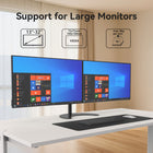 ShoppingAll - Support double pour écran LCD LED avec 2 bras réglables - Noir-Gardez vos câbles bien rangés et organisés grâce à nos clips de câbles intégrés, économisez votre espace de bureau et gardez votre poste de travail propre.