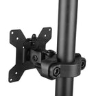 TygerClaw - Bras pour moniteur à montage sur poteau de 17 po à 32 po-La pince pour poteau est spécialement conçue pour se fixer fermement aux tubes circulaires, garantissant une solution de montage stable et sécurisée