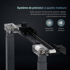 MotionGrey - Bureau debout électrique réglable Ultra  avec plateau inclinable - 55,1 po - Noir-6