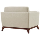 Modway - Chance Tissu rembourré Fauteuil - Beige-Housses lavables à la machine
