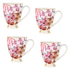 Maxwell & Williams - Blanc Enchantement Tasse à Pied - 300 ml - Paquet de 4-Lavage des mains recommandé