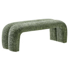 Modway - Dax Chenille de 50,5" Rembourré Banc d’accent - Basil-Établi d’accent Luxe