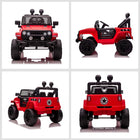 Aosom - camion jouet tout-terrain 12v pour enfants - rouge-45 minutes de jeu continu une fois complètement chargé, selon la vitesse et l'utilisation 