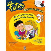 Caractère - Les Futés, 3e année-Le cahier Les Futés initie l'enfant à l'apprentissage de l'alphabet, des nombres, des jeux de logique, de rimes, de reconnaissance des sons, des équations mathématiques simples, etc.