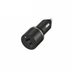 Otterbox - Chargeur de Voiture Double à Charge Rapide USB-C et USB-A - Noir-Chargement jusqu'à 3,6 fois plus rapide* pour ne pas manquer les moments qui comptent le plus
