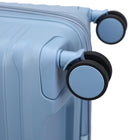 TUCCI - Bagage d'enregistrement à coque rigide Lussore 24 po - Bleu-Glide-Tech Dual Wheel System – Une maniabilité fluide et sans effort. Dispose du système Glide-Tech à double roue pour un roulis sans effort à 360° dans toutes les directions