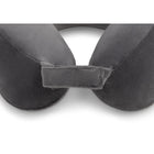 Bugatti - Oreiller de Voyage Ergonomique - Gris-Sangle Velcro réglable pour un ajustement personnalisé