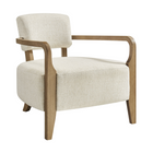 Modway - Zinnia Mélange de lin Chaise d’accent - Ivoire-Rembourrage premium en mélange de lin