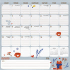 DateWorks - 2026 Calendrier Mural Magnétique Familial 16 Mois - 12 po x 12 po - Anglais -Organisationnel/Famille