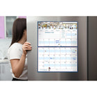 MotherWord - Calendrier familial magnétique pour réfrigérateur 2026-2027 - 9 1/2 po H x 15 po l - anglais-Facile d'écrire et d'afficher les activités familiales mensuelles en un coup d'oeil!