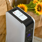 HOMCOM - Chauffage tour céramique 750 W/1500 W avec oscillation à 65 degrés-Le panneau LED affiche le mode de chauffage, la température, la minuterie et l'oscillation 