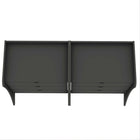 Manhattan Comfort - Coney commode moderne mi-siècle 27,55" gris - lot de 2-Garantie limitée du fabricant de 30 jours