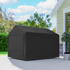 Outsunny abri portable 6,6 pi x 7,8 pi-L'intérieur spacieux offre un espace de rangement pratique au quotidien pour les vélos, outils et équipements d'extérieur
