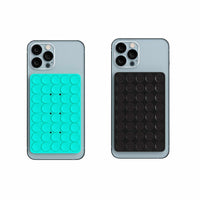 Blu Element - Poignée PhoneSquid - Noir & Bleu Aqua - Paquet de 2-Compatibilité universelle : fonctionne avec tous les smartphones