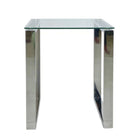 Table d'appoint carrée Plata Import Gen 17"W - Argent-Table d'appoint unique