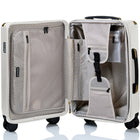 Champs - Luxe Ensemble de Bagages 3 Pièces - Ivoire-Poignée télescopique