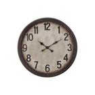 Monarch Specialties - Horloge - 20 po Rond - Horloge Murale - Brun Antique - Transitionnel-Le charme vintage rencontre le style moderne avec cette superbe horloge murale ronde de 20 pouces, dotée d'un cadre en plastique durable de couleur marron antique