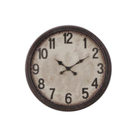 Monarch Specialties - Horloge - 20 po Rond - Horloge Murale - Brun Antique - Transitionnel-Le charme vintage rencontre le style moderne avec cette superbe horloge murale ronde de 20 pouces, dotée d'un cadre en plastique durable de couleur marron antique