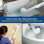 Bell+Howell - Brosse à récurer puissante Scrubtastic avec 3 têtes de brosse - Blanc-Batterie plus longue et couple accru pour de meilleures performances - obtenez plus de 30 minutes de puissance opérationnelle avec une durée de vie de la batterie 20 % plus longue et de meilleurs résultats de nettoyage avec un couple amélioré de 15 %
