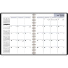 AT-A-GLANCE - Agenda mensuel 2026 - 8 3/4 po H x 6 7/8 po l - noir - bilingue-Un mois sur deux pages