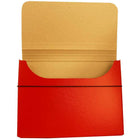 JAM Paper - Étui de transport pour dossiers épais avec bande élastique - 10 x 1 1/4 x 13 1/4 - Rouge-Quantité : Vendu à l'unité