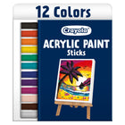 Crayola - Bâtons de peinture acrylique Doodle, 12 par paquet, 2 paquets, 24 au total-SÉCURITAIRE ET NON TOXIQUE : Idéal pour les enfants de 4 ans et plus !